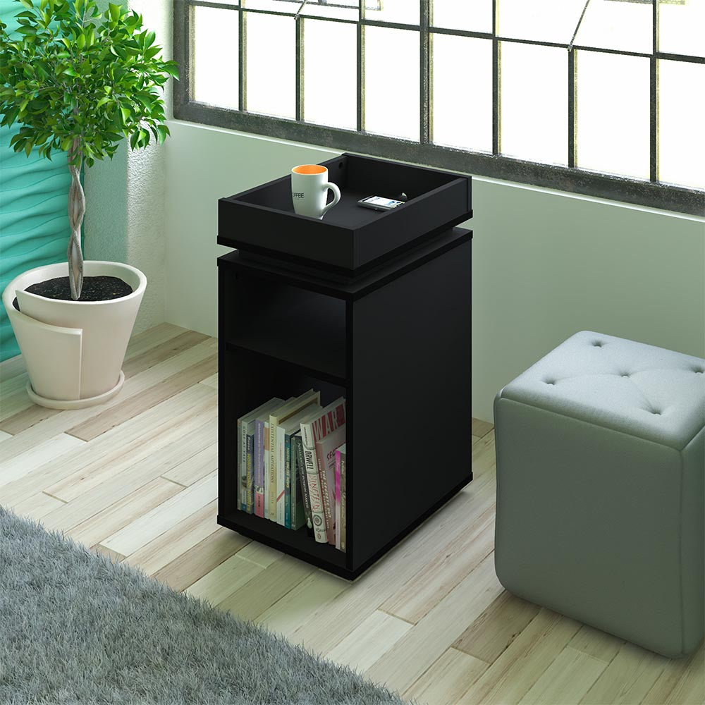 Olivia End Table Black - Click Furniture