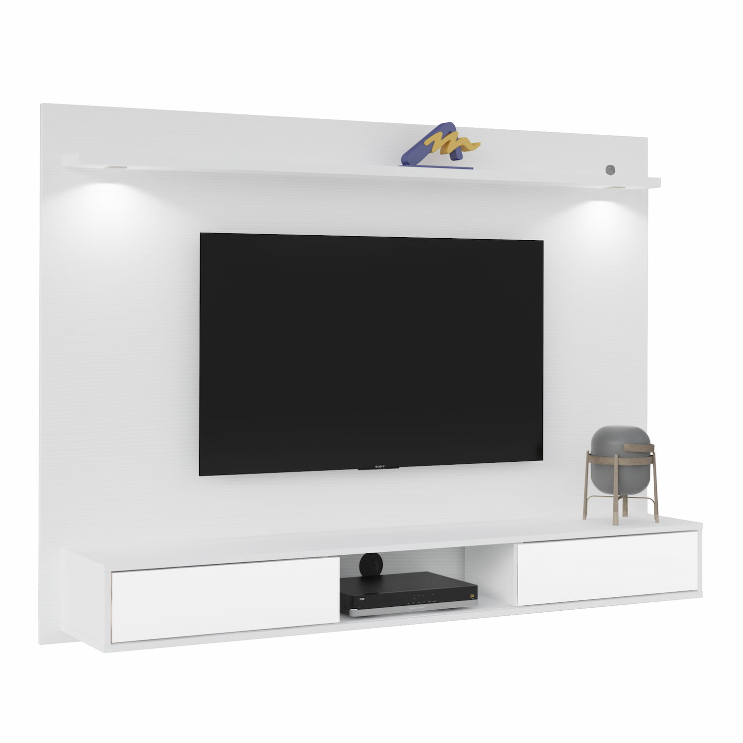 Platinum Wall TV Panel - Click Furniture