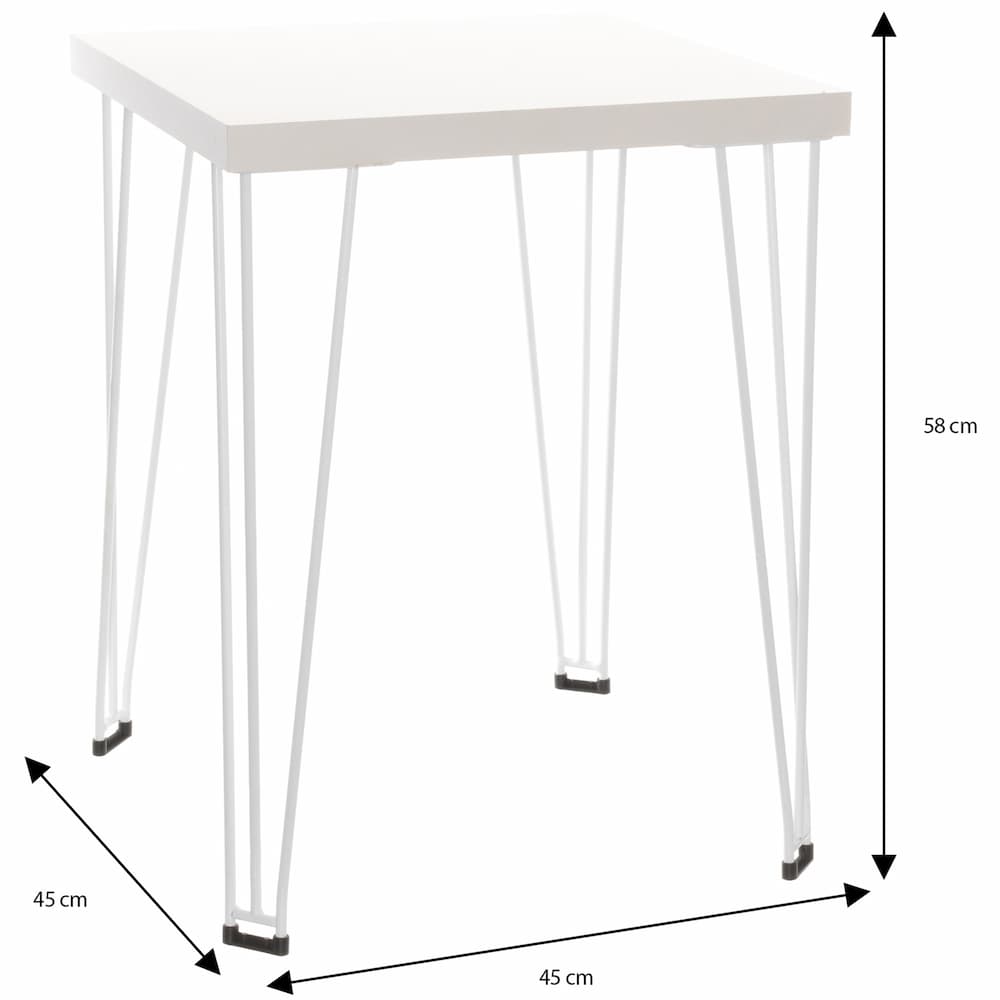 Paris Side Table White - Click Furniture