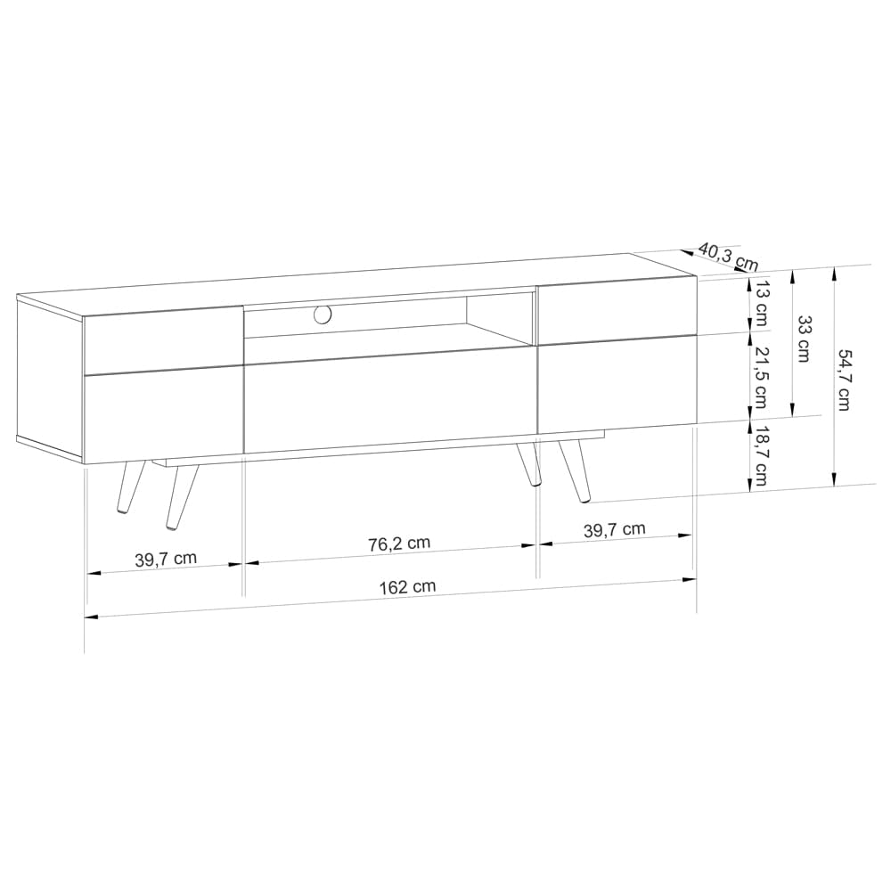 Paris TV Stand Navy - Click Furniture