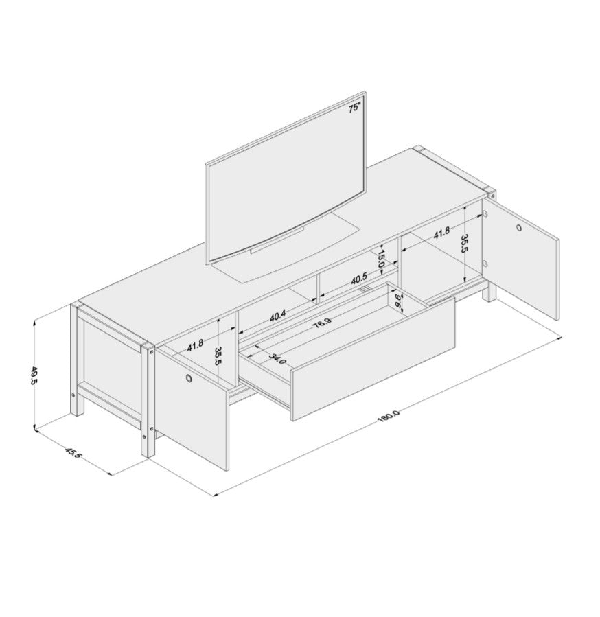 Bahamas TV Stand - Click Furniture