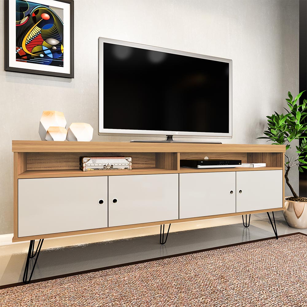 TV Unit Liberty Oak-Off White - Click Furniture