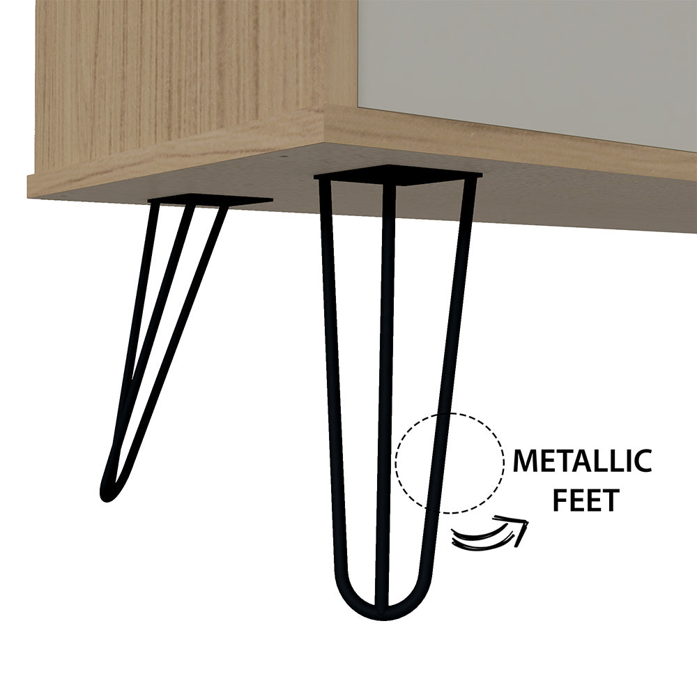 TV Unit Liberty Oak-Off White - Click Furniture