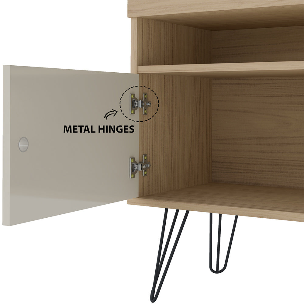 TV Unit Liberty Oak-Off White - Click Furniture