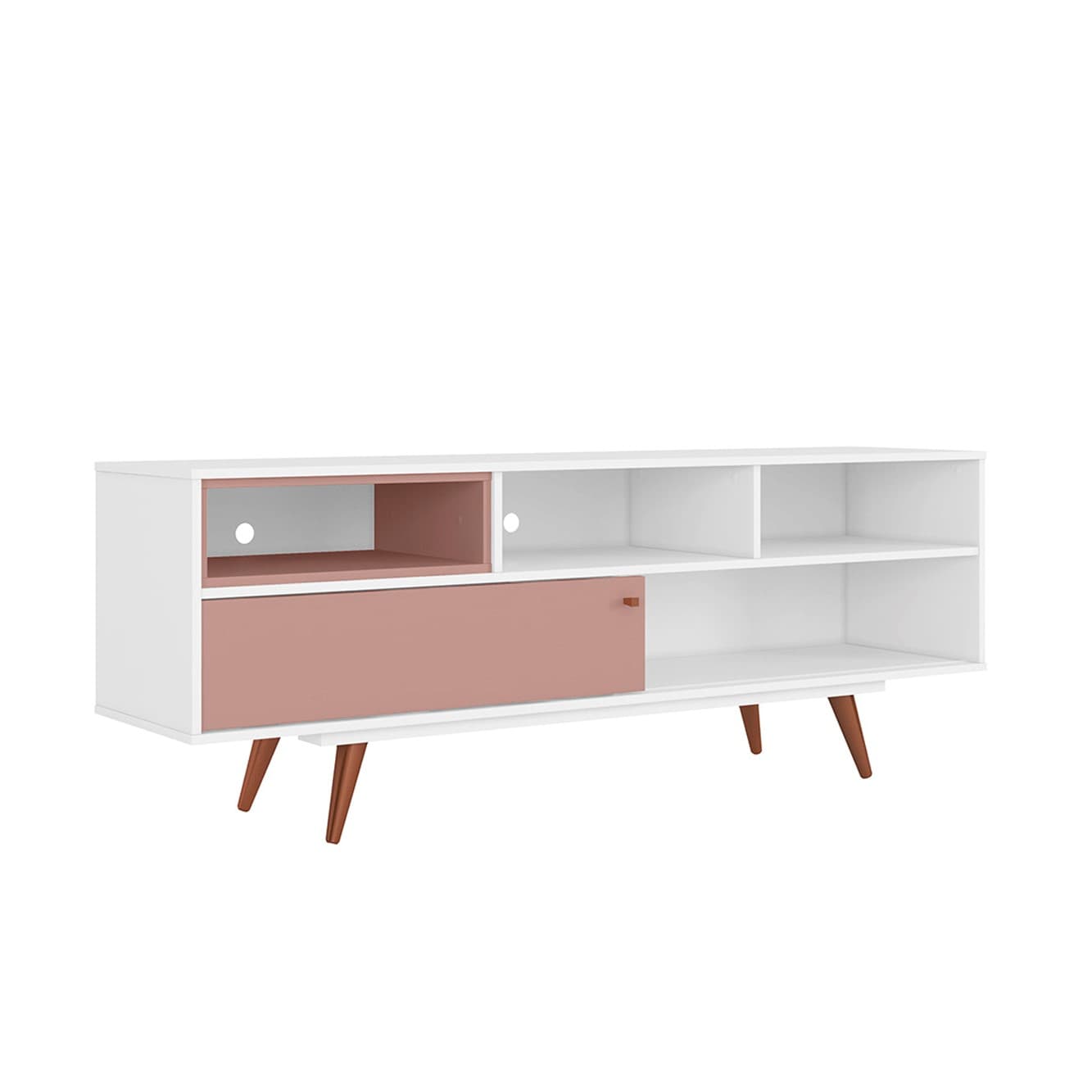 Rosa TV Stand White and Pink - Click Furniture