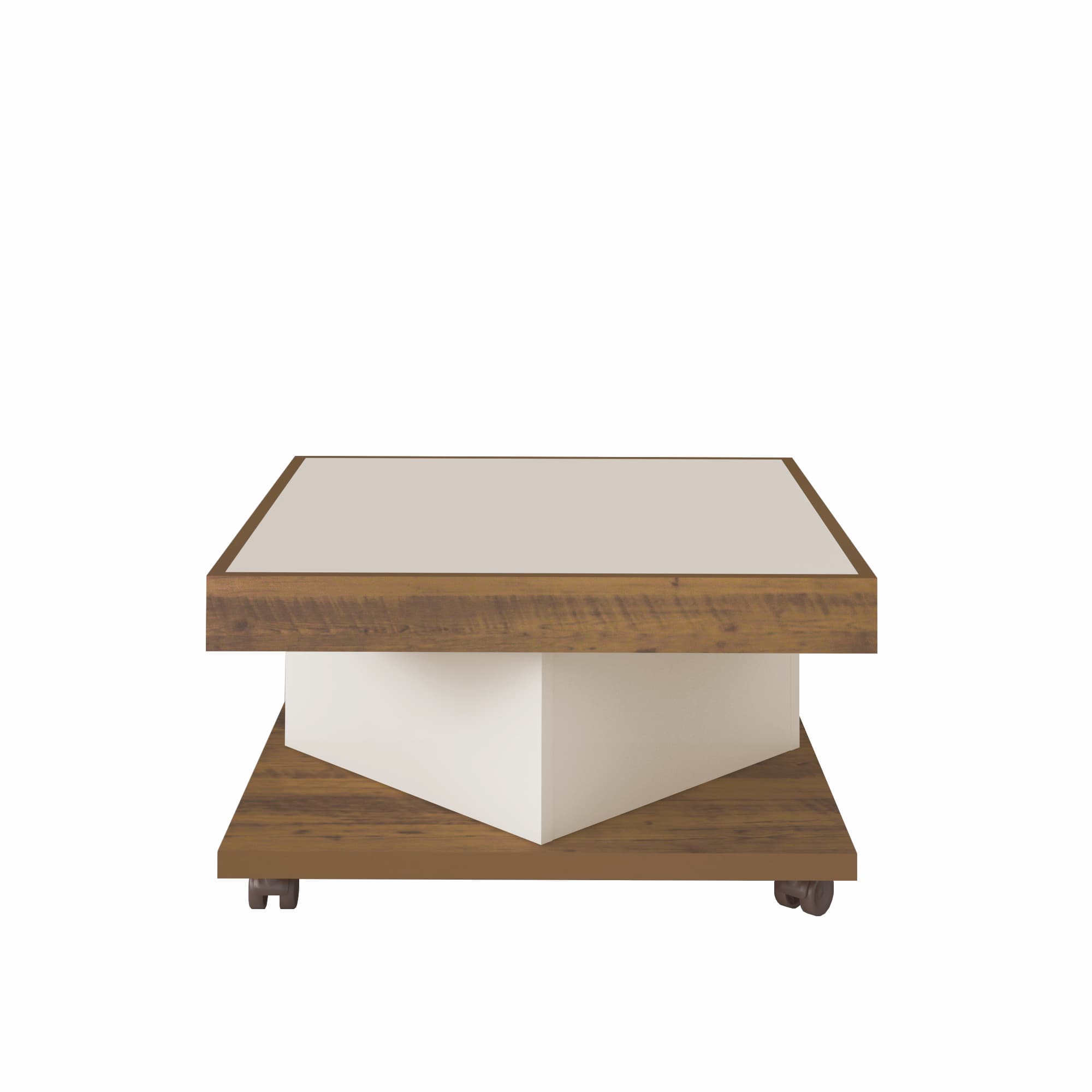 Saara Coffee Table Pine-Off White - Click Furniture