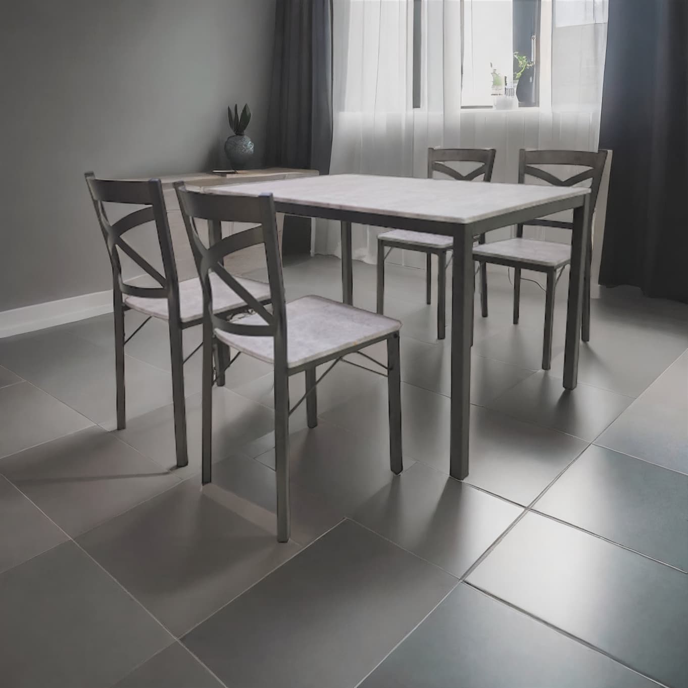 Samantha 5pc Dining set - Click Furniture