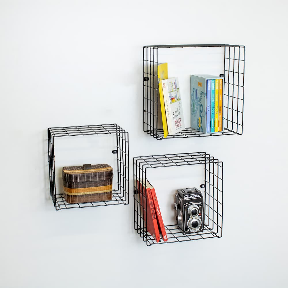 Set of 3 cubes Black - Click Furniture