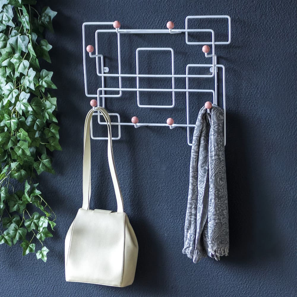 Uneven Wall Hook White - Click Furniture