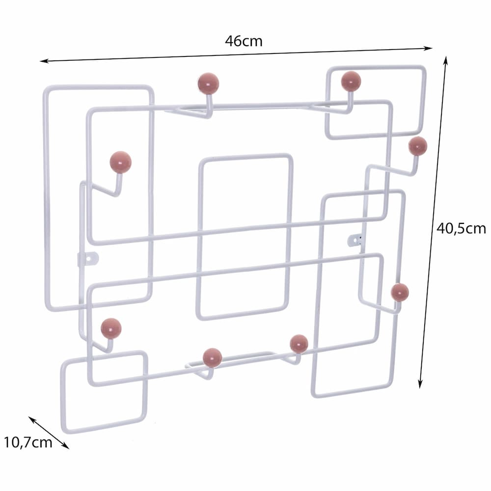 Uneven Wall Hook White - Click Furniture