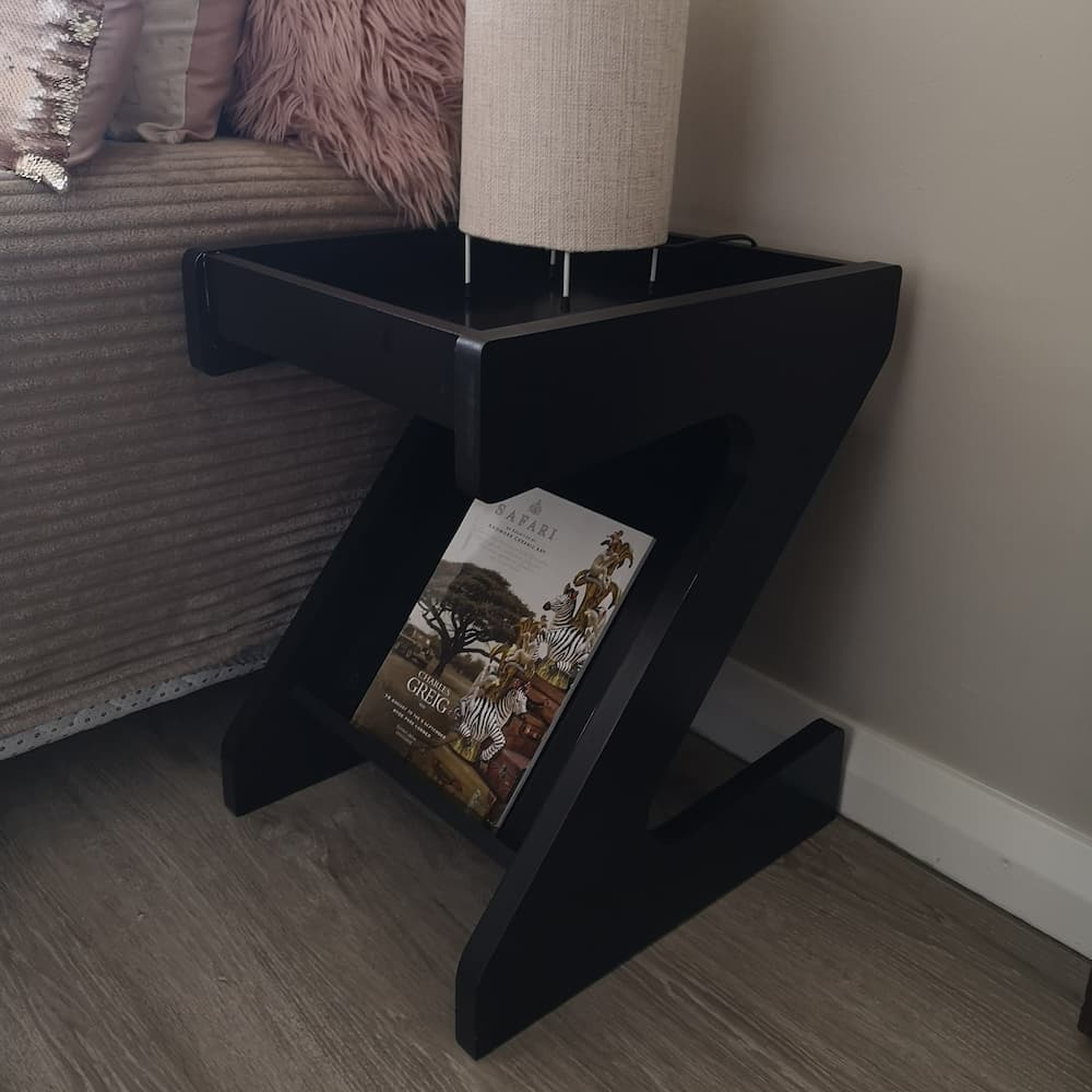 Zeus End Table Black - Click Furniture