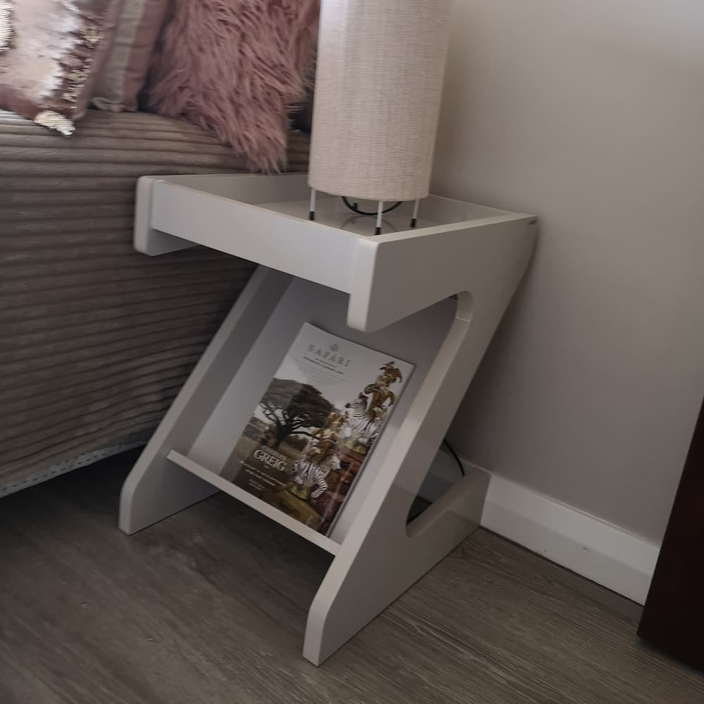 Zeus End Table Off White - Click Furniture
