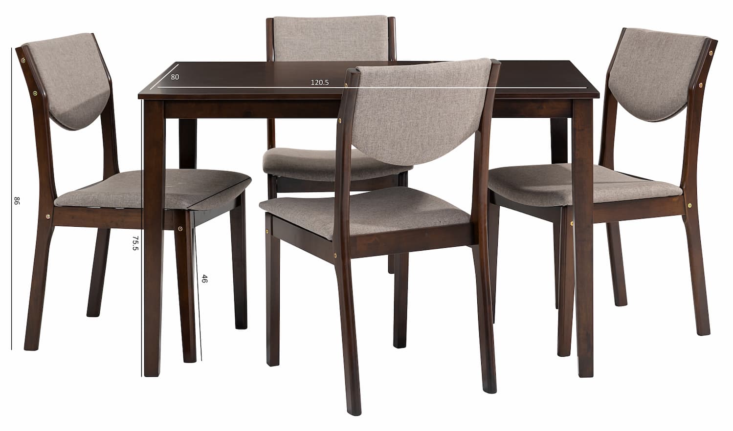 Brooklyn 5pc Dining Set - Click Furniture