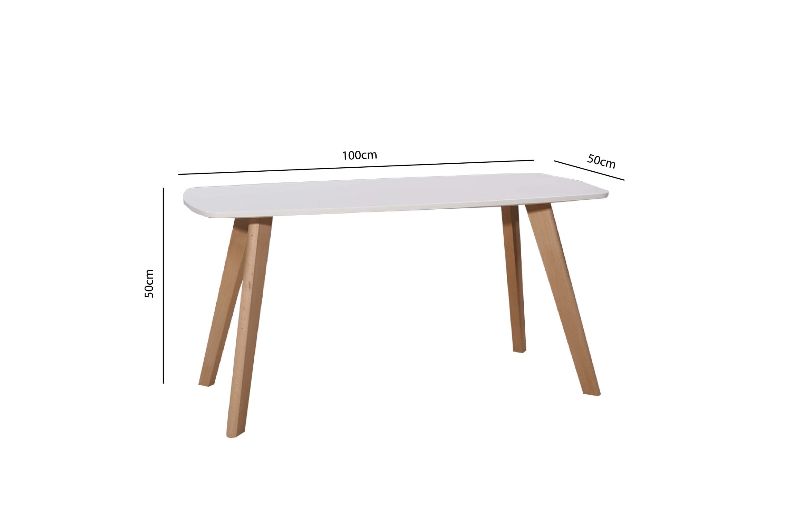 Mina White Coffee Table - Click Furniture