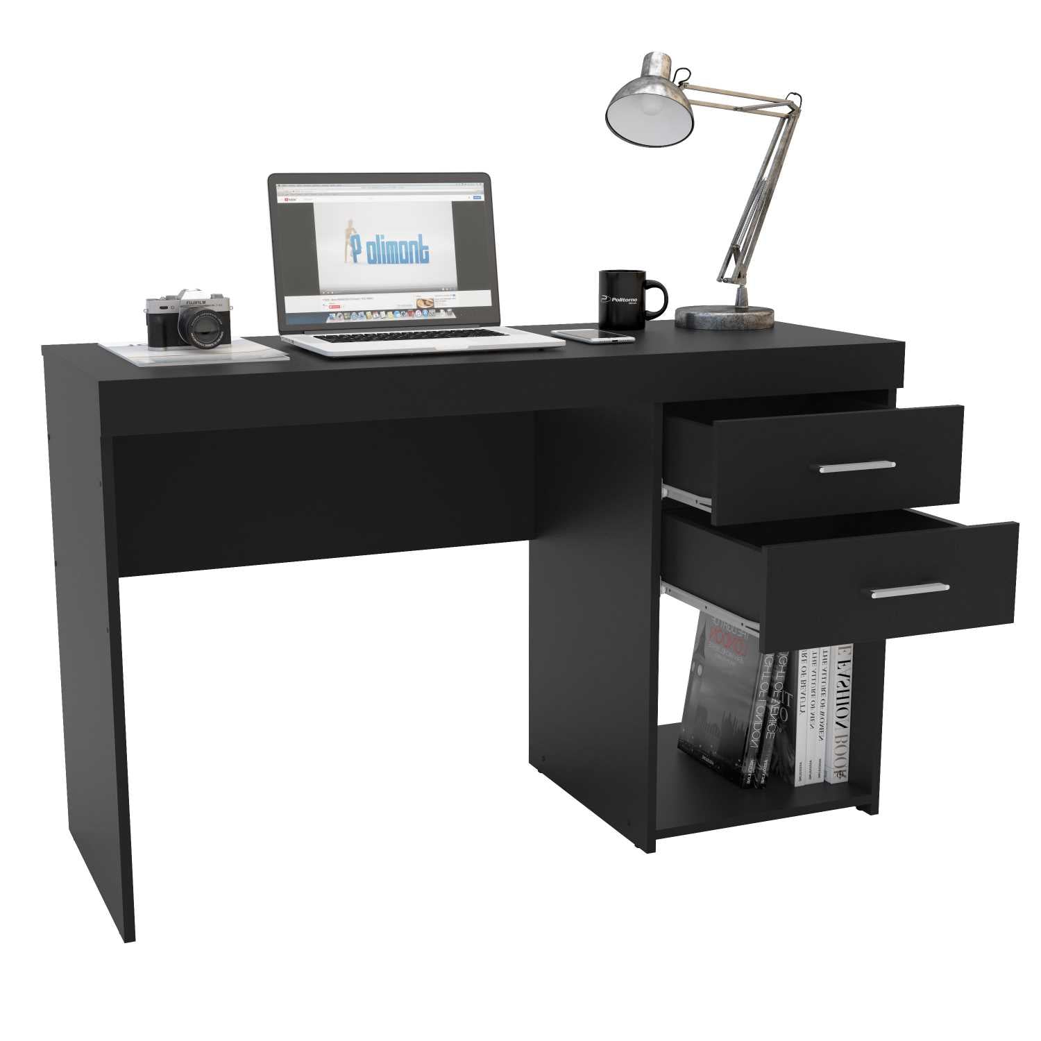 Malta Black Office Table - Click Furniture