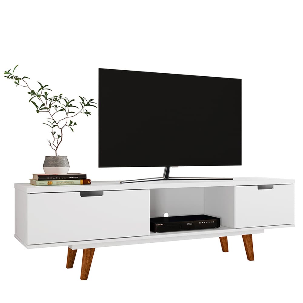 Vintage TV Stand White - Click Furniture