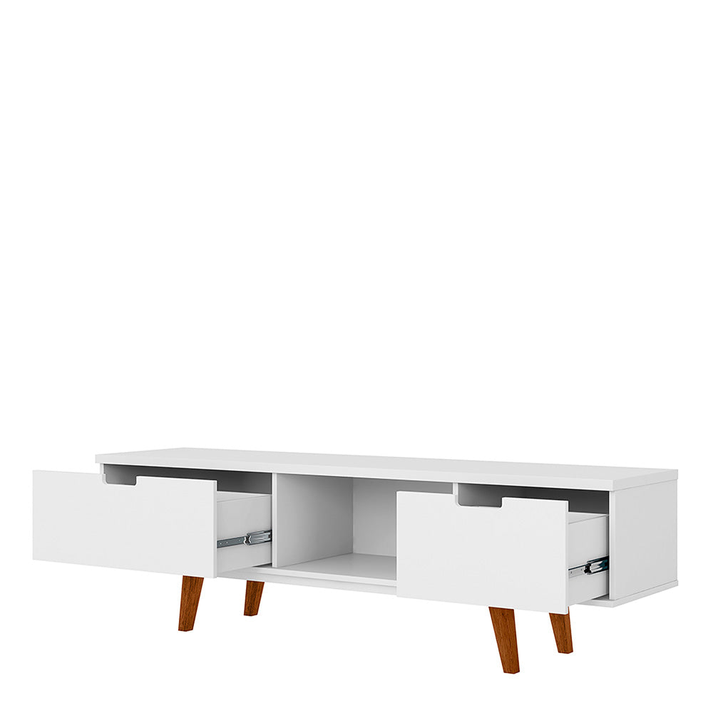 Vintage TV Stand White - Click Furniture