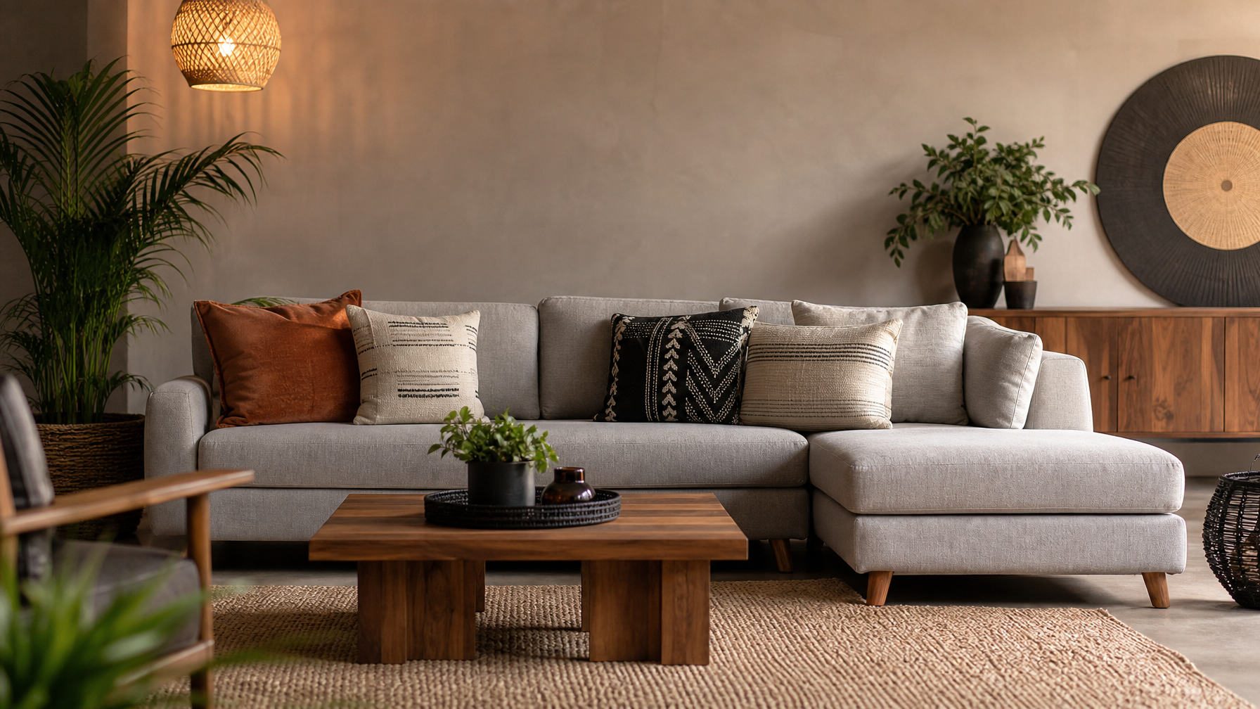 Modern couches and lounge furniture in a South African living room in 2026