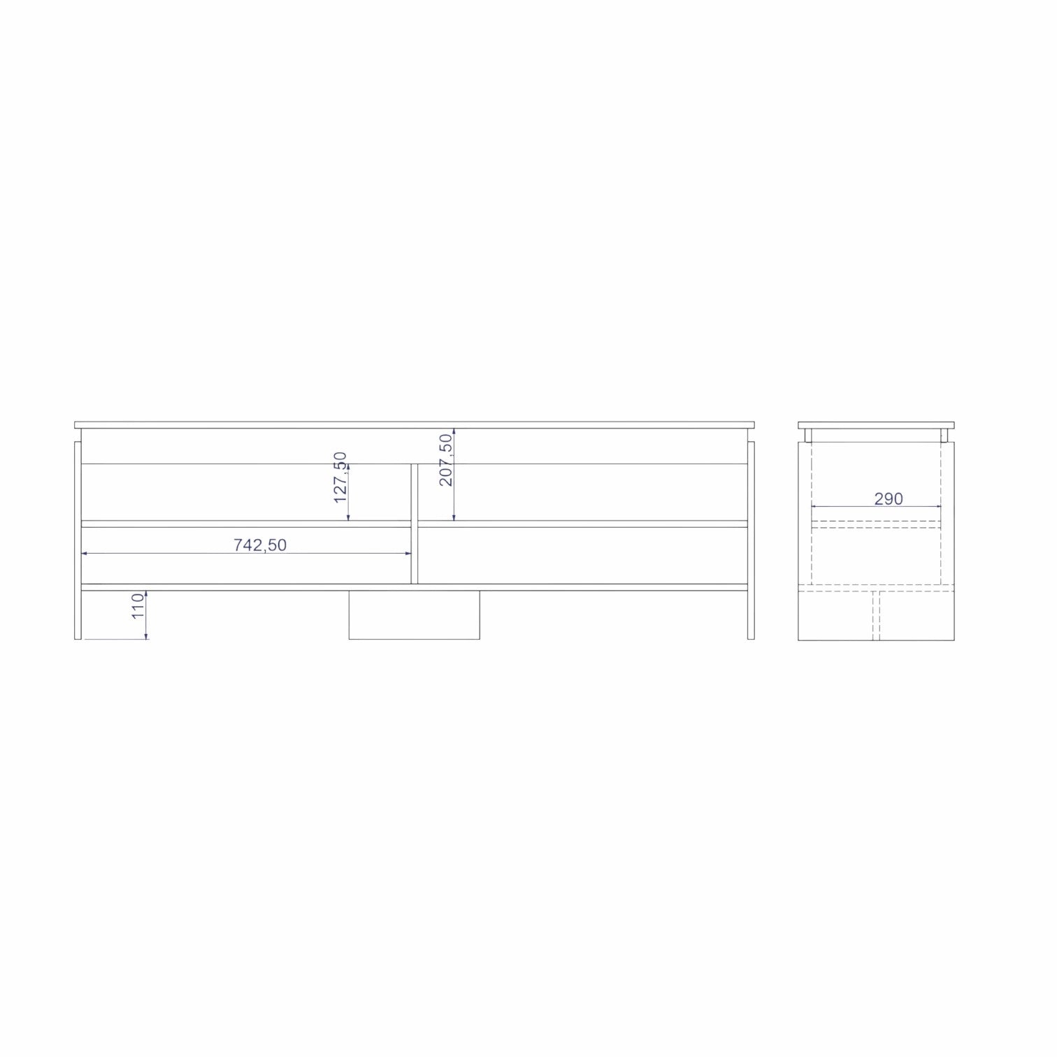 Adwin TV Stand White