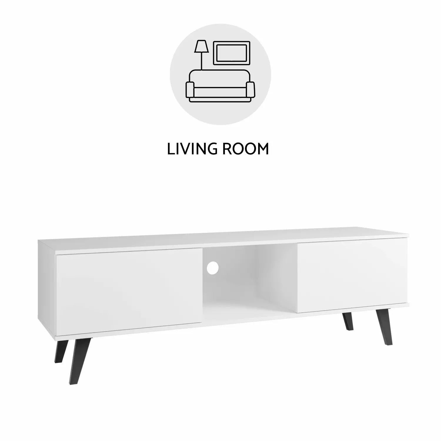 Ayden TV Stand White