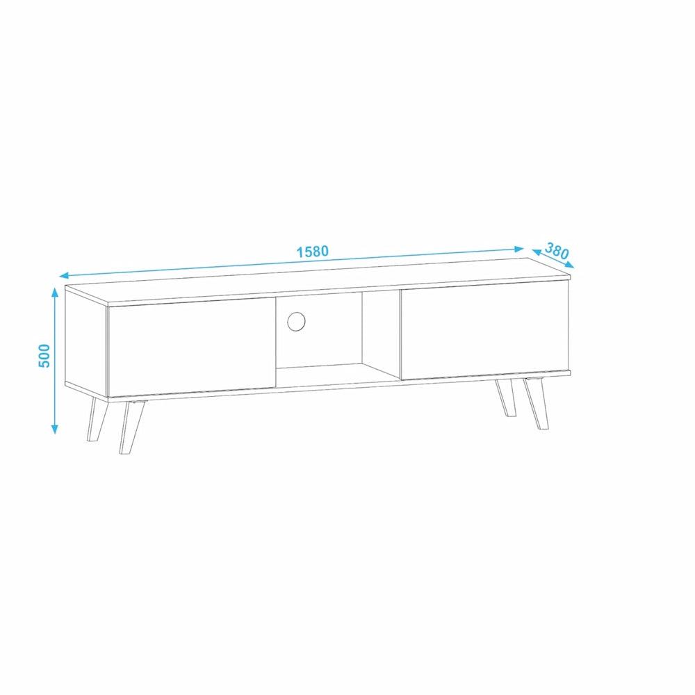 Ayden TV Stand White
