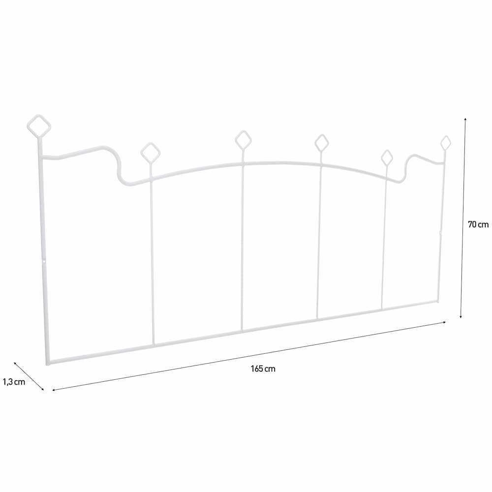 Bavarian Queen Headboard White
