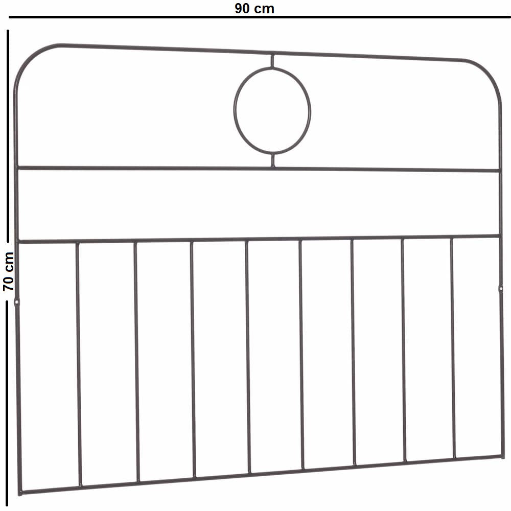 Bradenburg Single Headboard Black