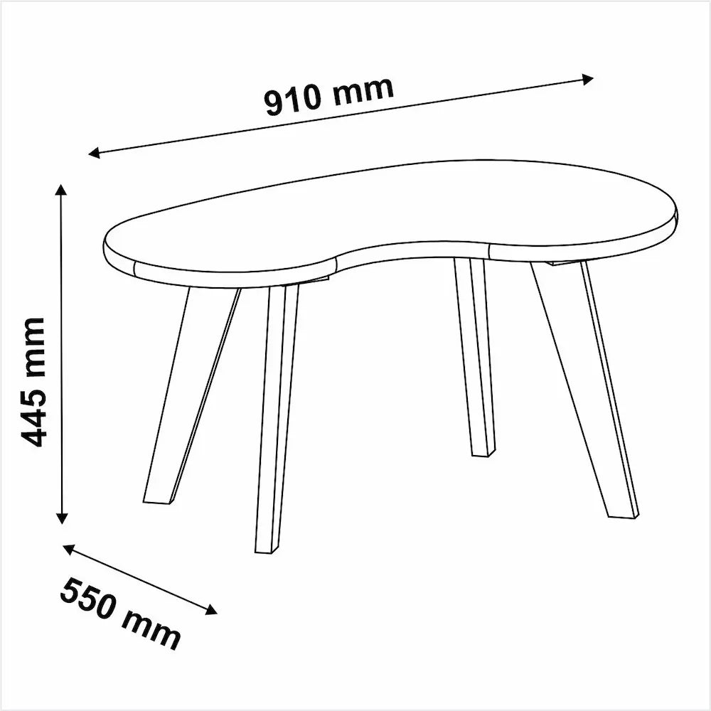 Coffee Table Organica Oak Off White