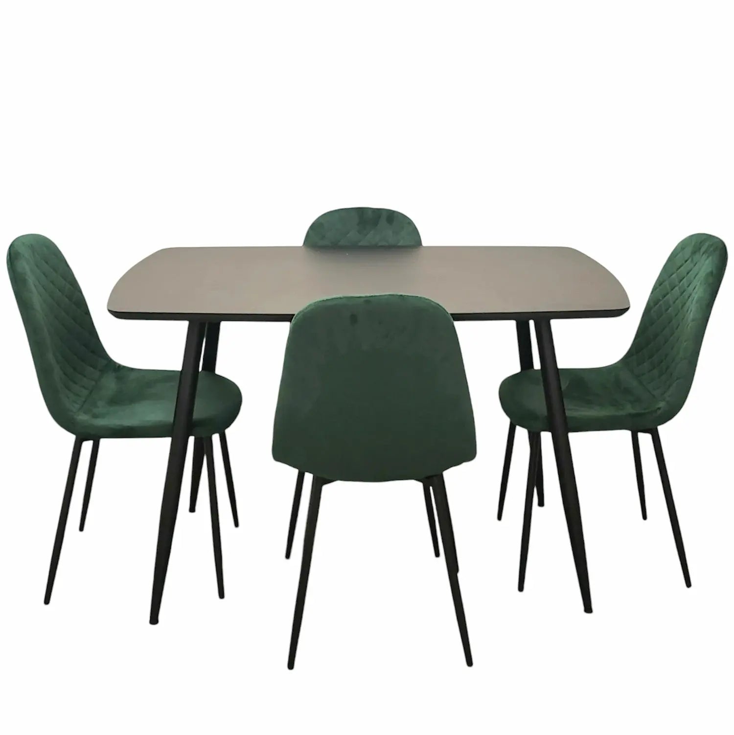 Erika 5pc Dining Set Green