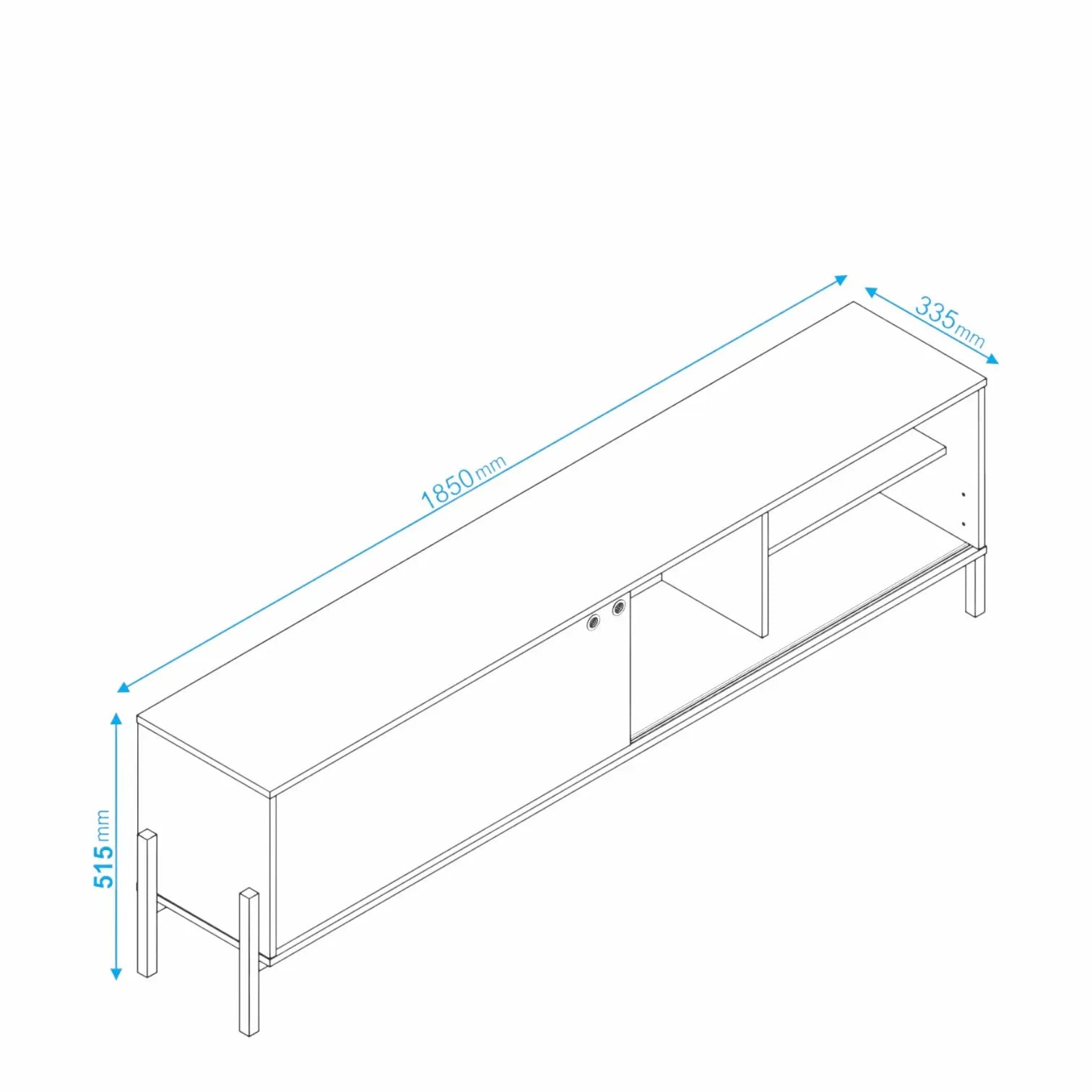 Helsinki TV Stand White