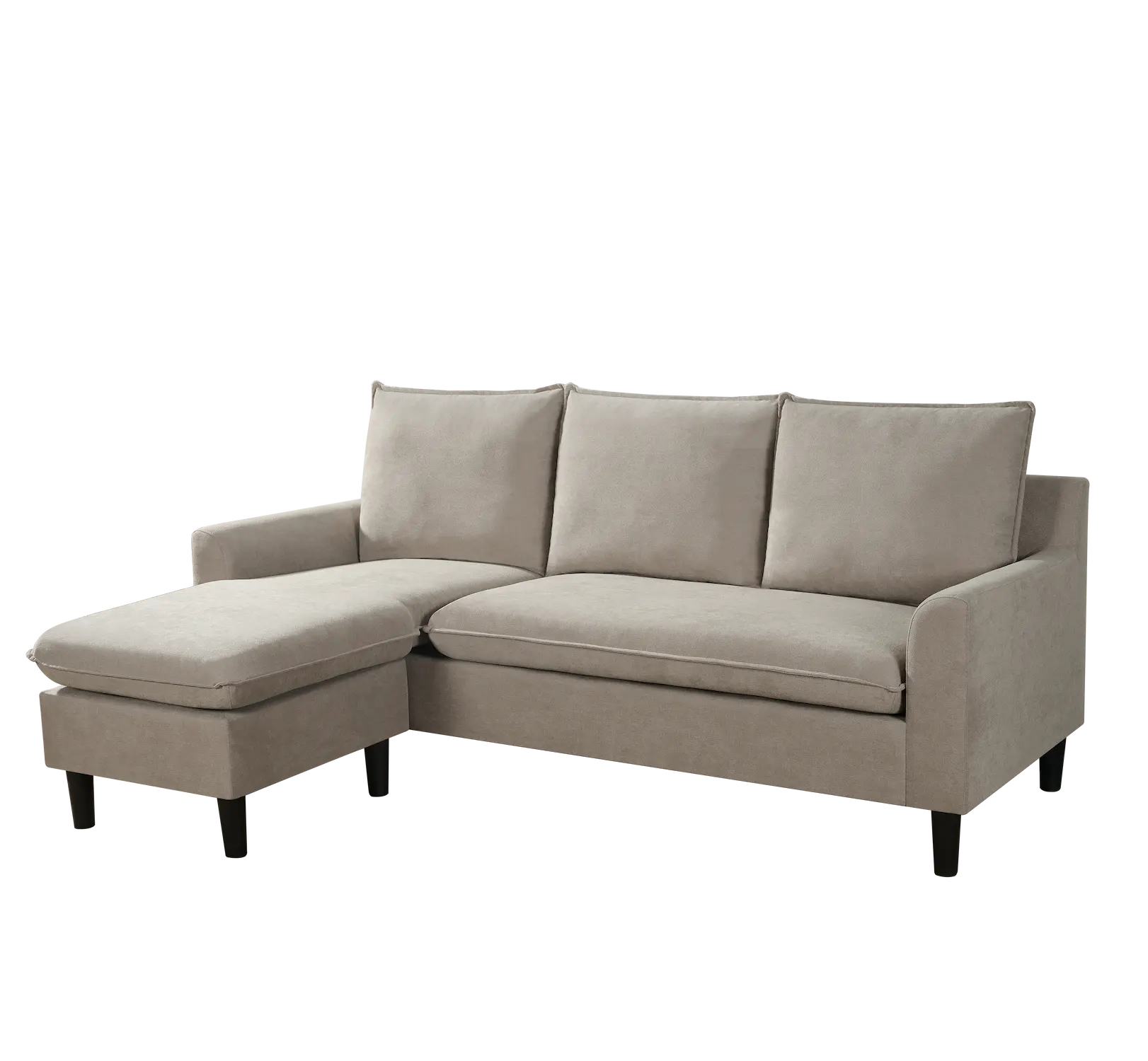 Marvis Beige Reversible L Shape Sofa