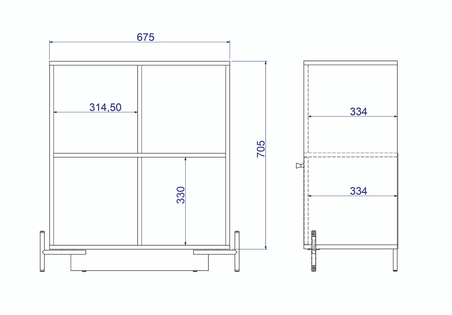 Mod Storage Cabinet White