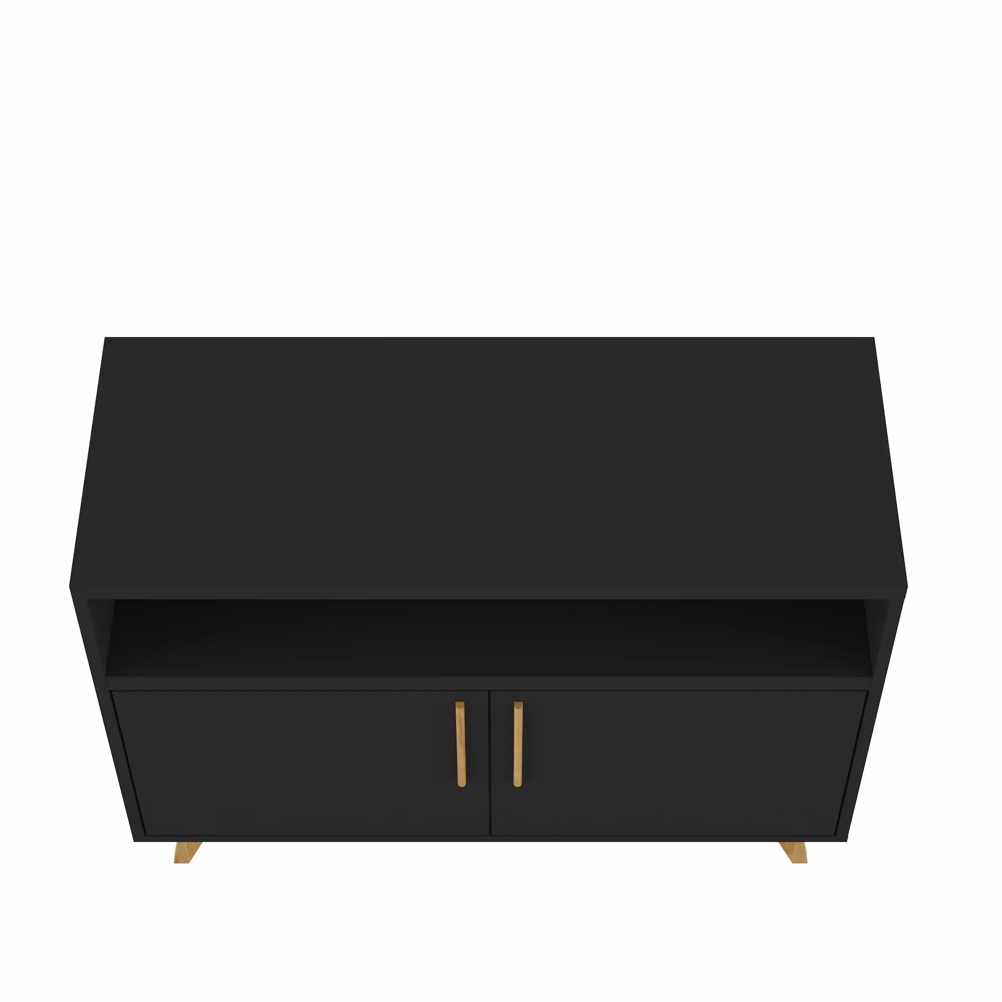 Multi-Room Black Storage Cabinet