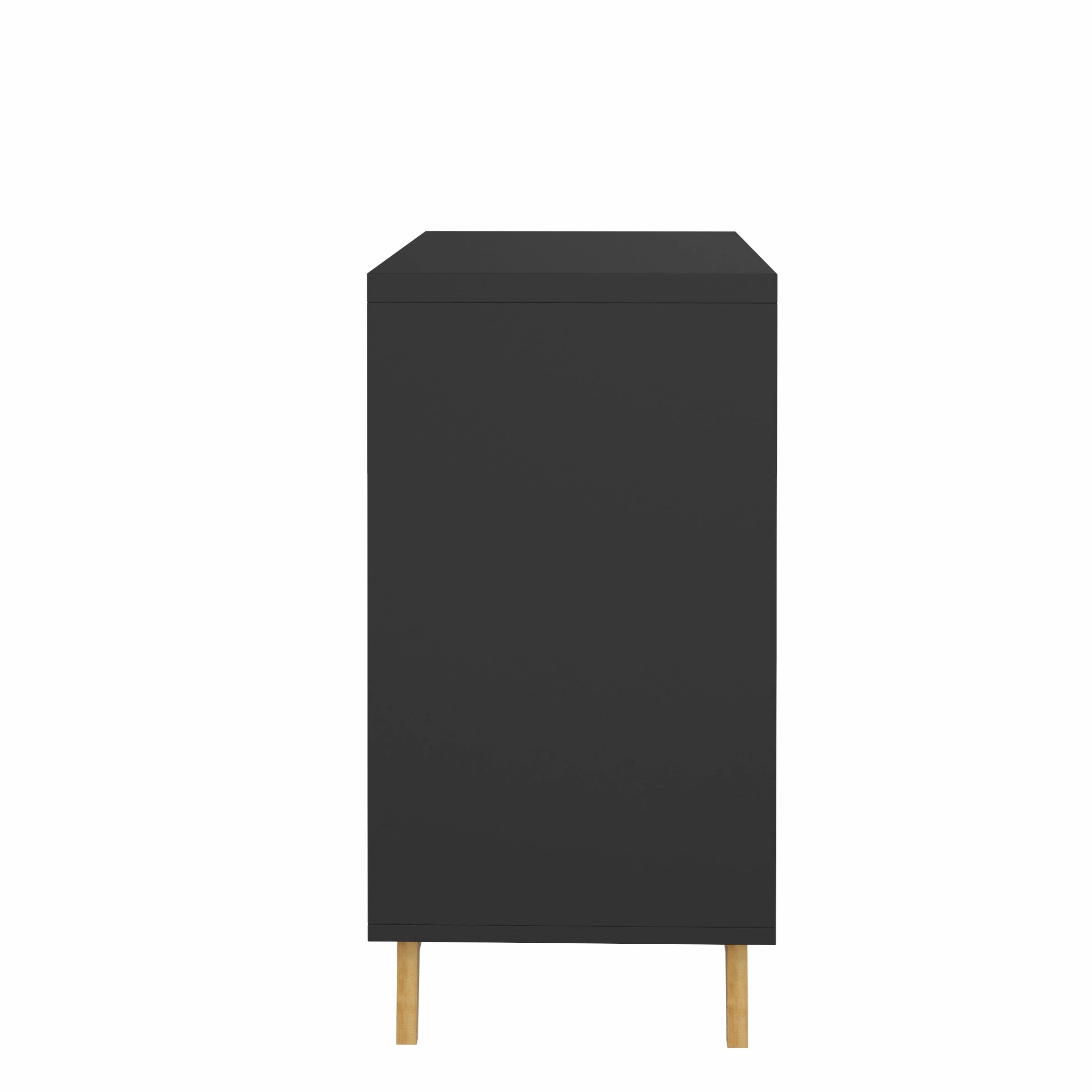 Multi-Room Black Storage Cabinet