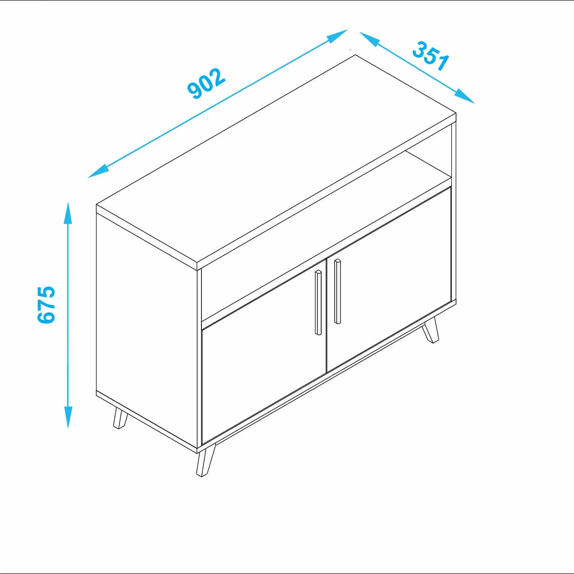 Multi-Room Black Storage Cabinet