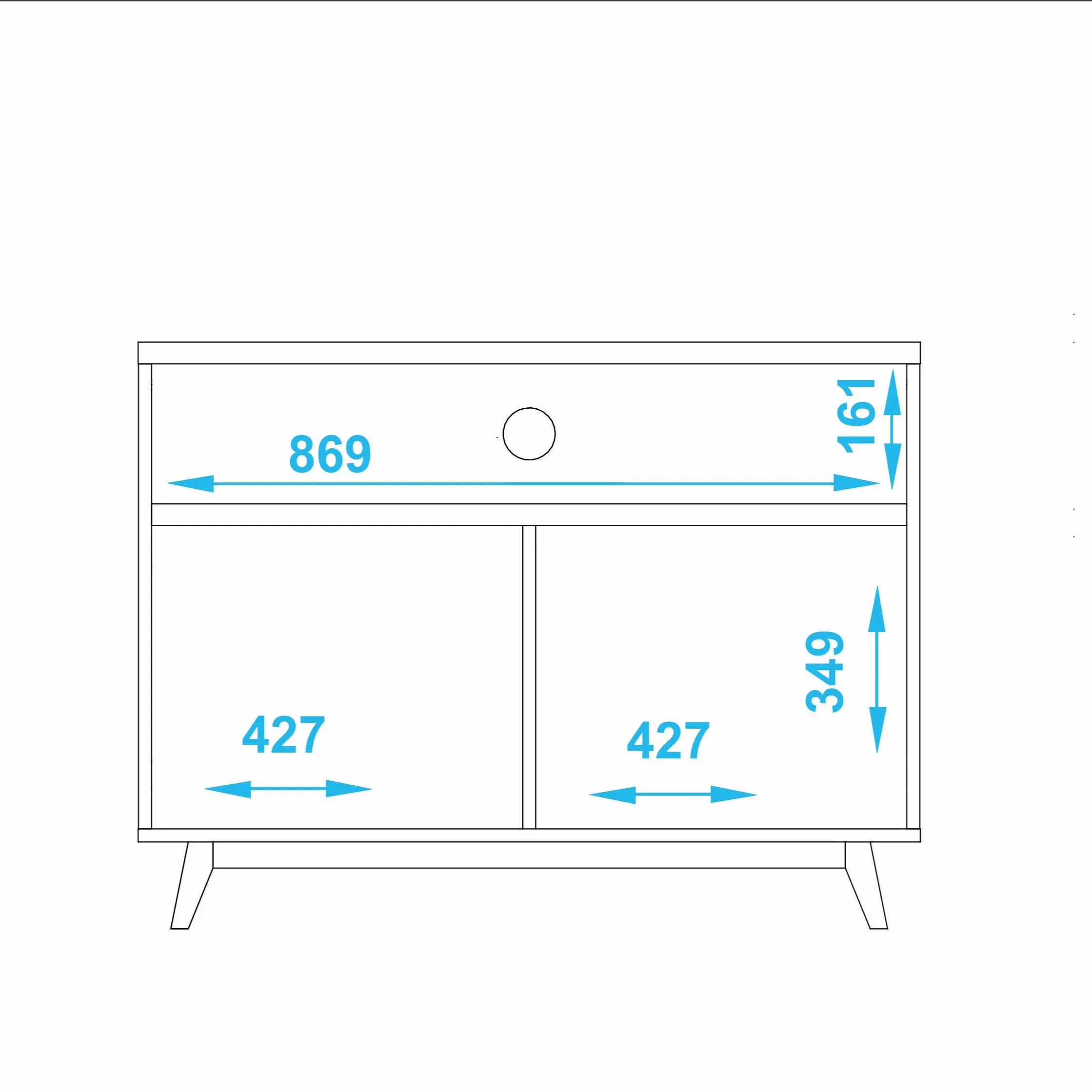 Multi-Room Black Storage Cabinet