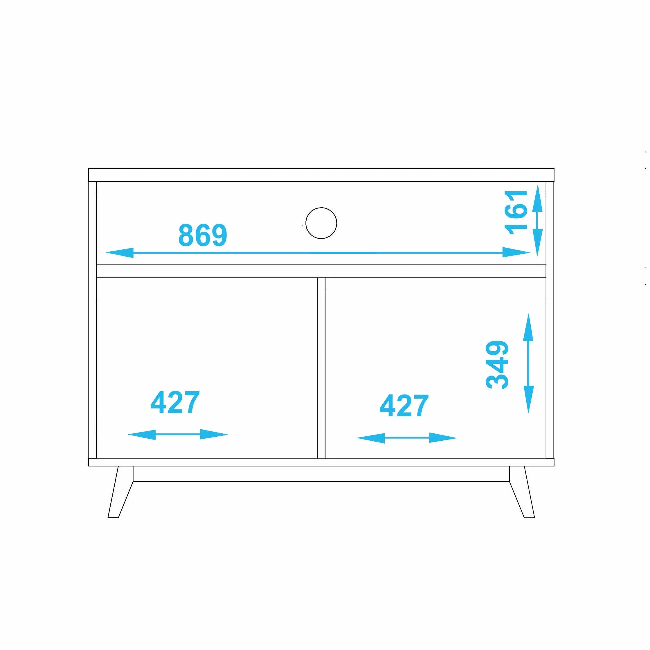 Multi-Room White Storage Cabinet