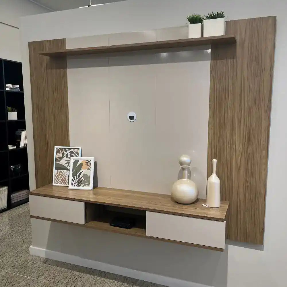 Nevada TV Panel Oak-Off White