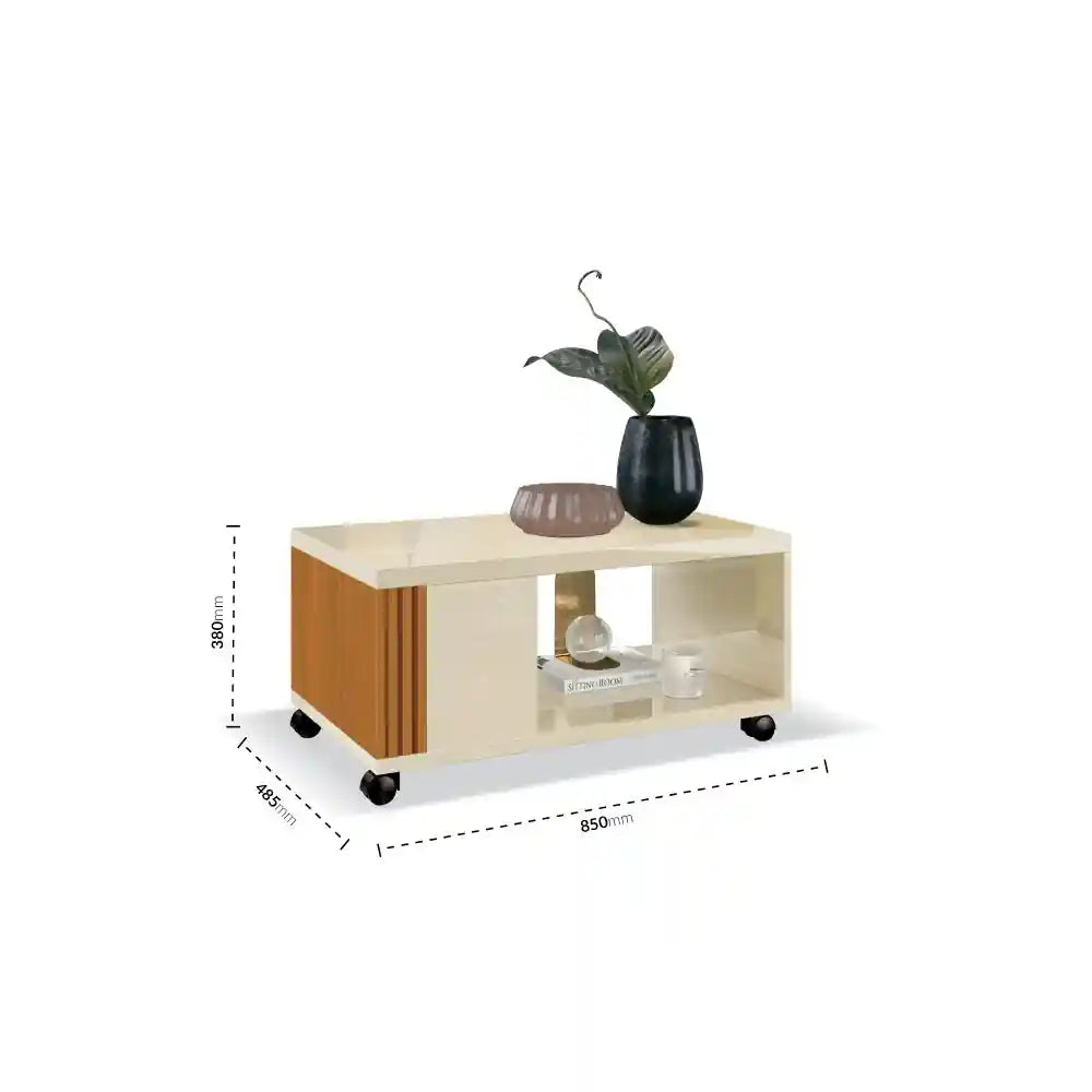 Pratika Off White-Cedar Coffee Table
