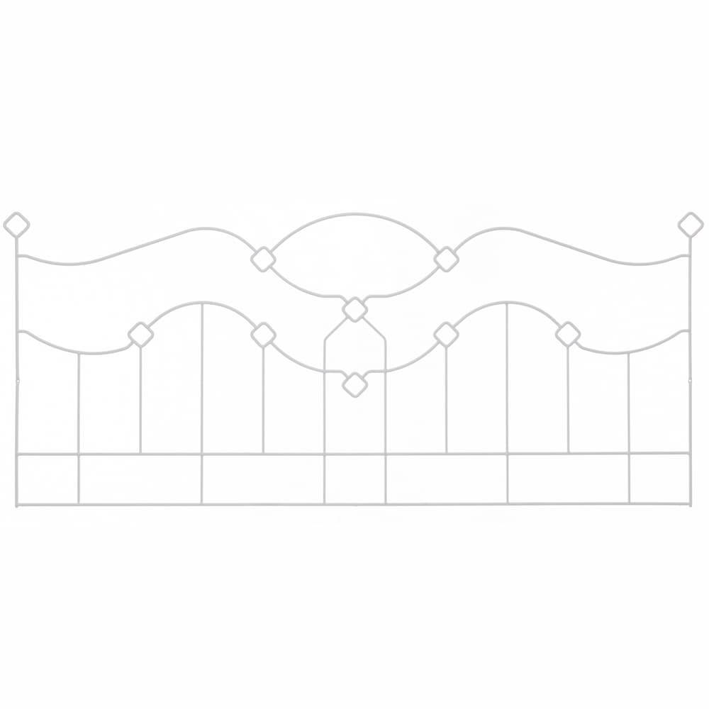 Taj Mahal Queen Headboard White