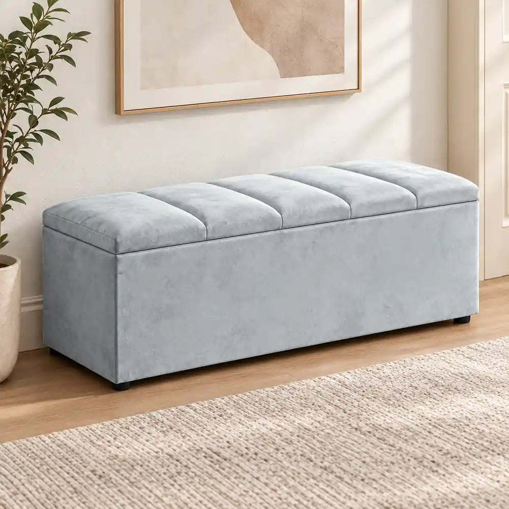 Beth Storage Ottoman Grey