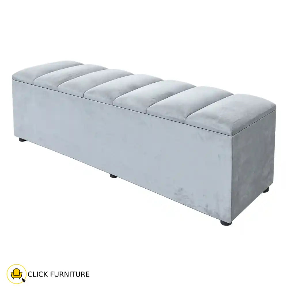 Beth Storage Ottoman Grey
