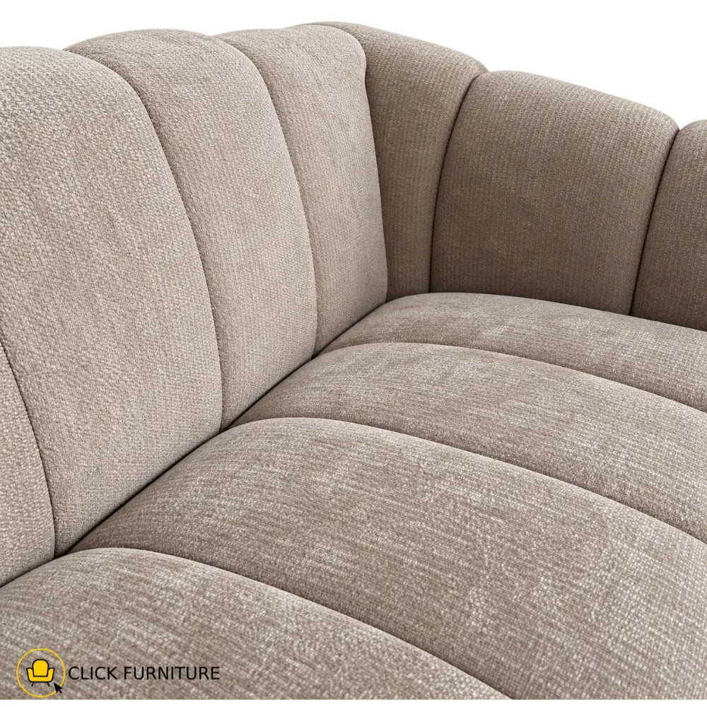 Cloud Slimline 2 Seater Couch Beige