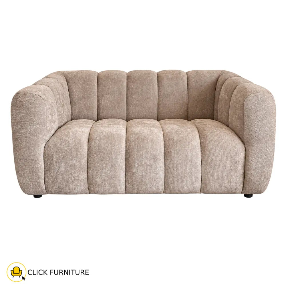 Cloud Slimline 2 Seater Couch Beige