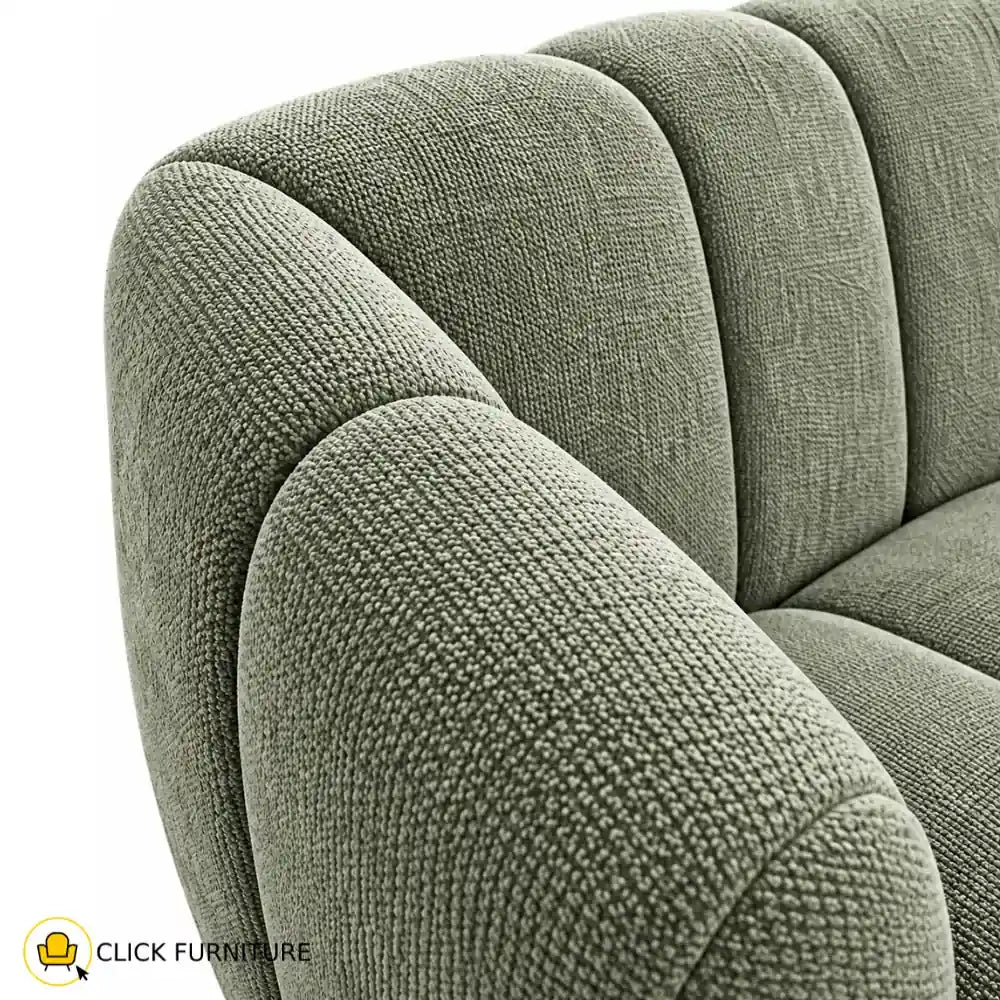 Cloud Slimline 2 Seater Couch Sage Green