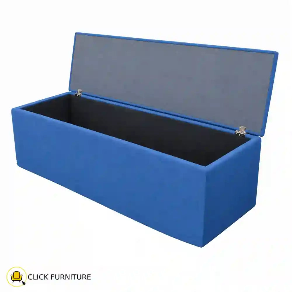 Dutton Storage Ottoman Blue
