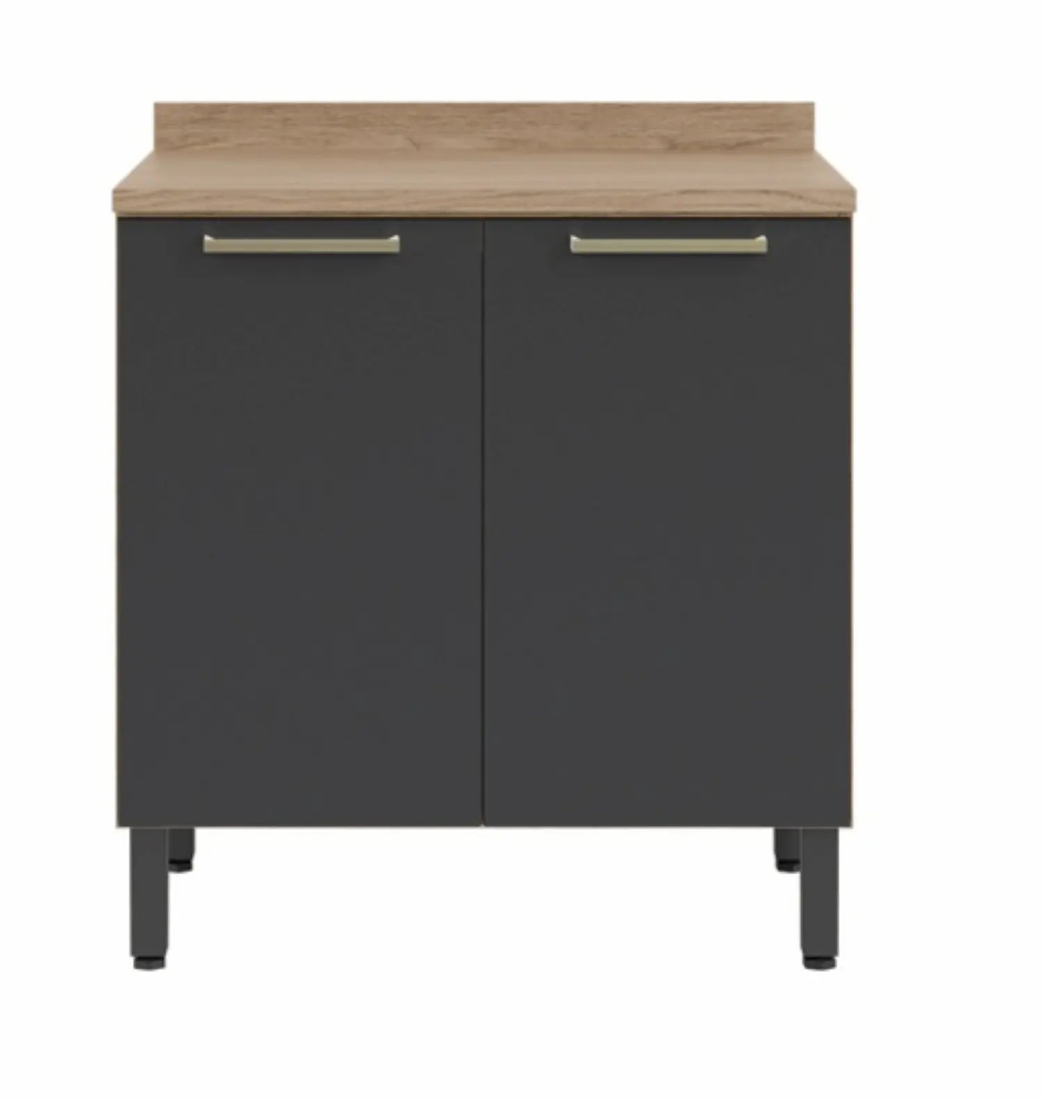 Kitchen 80cm Floor Unit Graphite-Oak