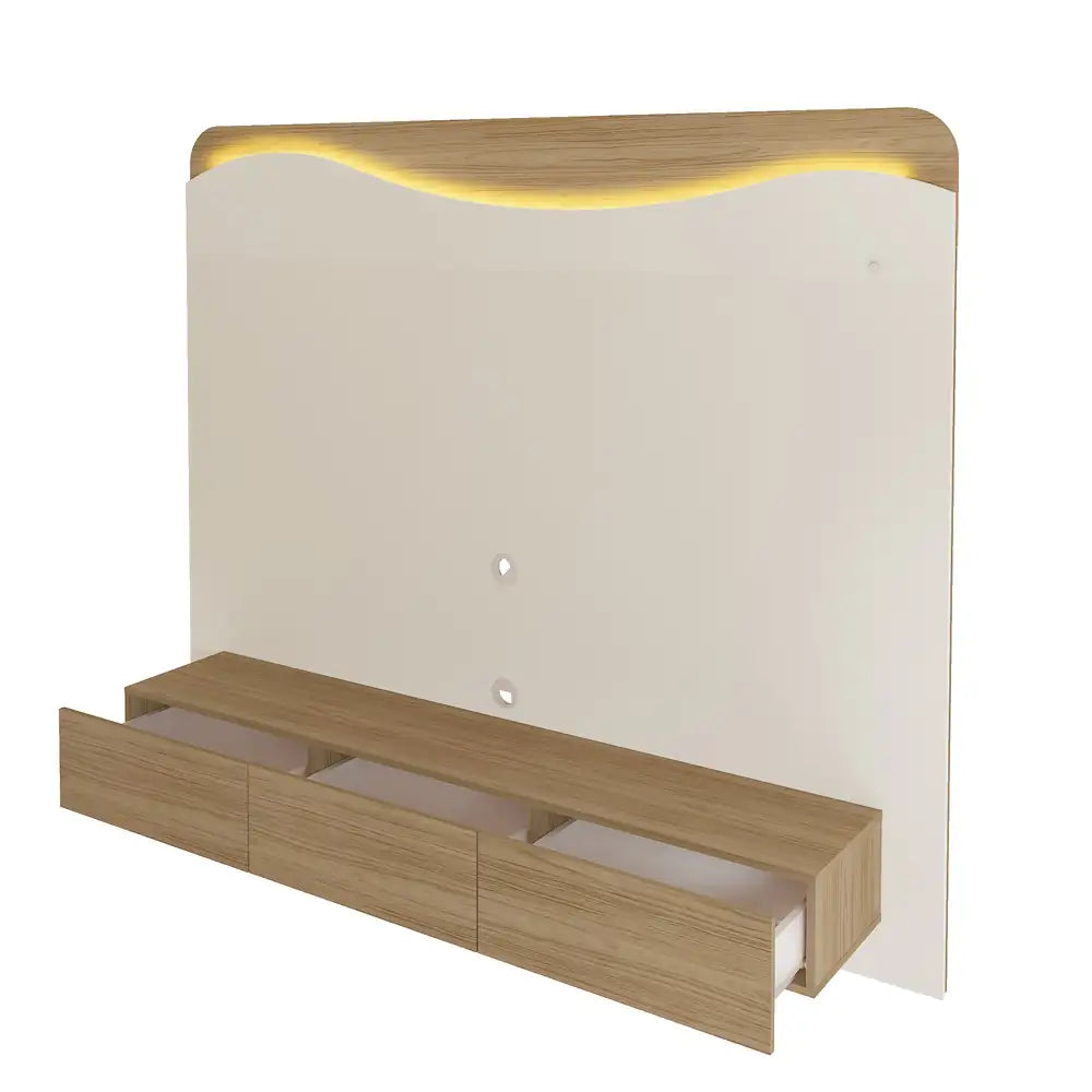 Lumiere TV Panel Oak-Off White