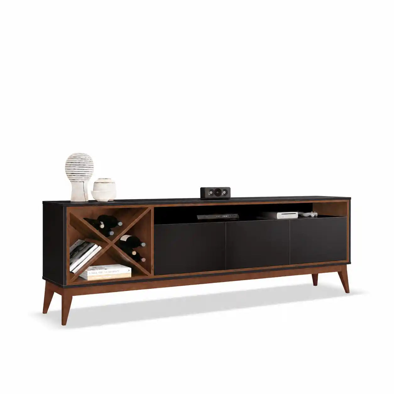Merlot Black-Naturale TV Stand
