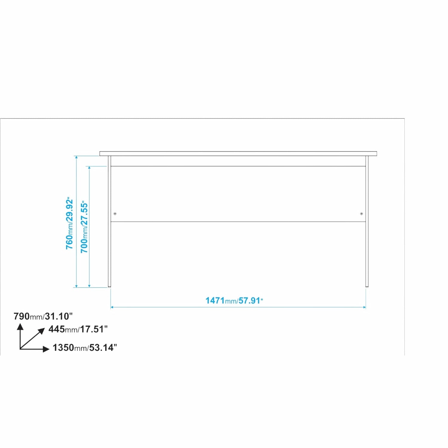 Minimal White Office Desk